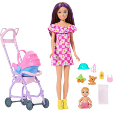 Barbie Skipper Auklītes komplekts &ndash; Blonds mazulis