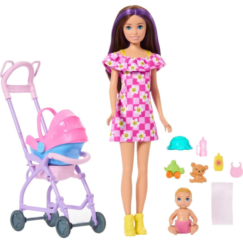 Barbie Skipper Auklītes komplekts &ndash; Blonds mazulis