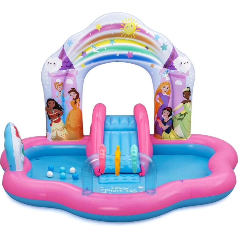 Bestway 9103Y Disney Plac zabaw ze zjeżdżalnią Księżniczki 2.21m x 1.93m x 1.40m