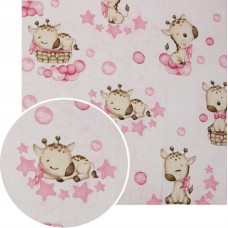 Ankras G/v komplekts GIRAFFE pink K-2P120 (sega,spilvens)