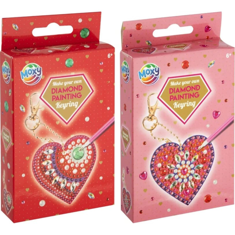 Atslēgu piekariņš ar dimanta mozaīku Sirds