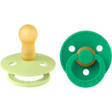 Bibs Colour Round SS26 Mānekļi no dabiskā kaučuka Matcha / Cactus 0-6m 2pcs