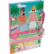 Floss & Rock Noslēdzama dienasgrāmatasu ar dzē&scaron;amu pilspalvu, Stilīgas draudzenes pie baseina