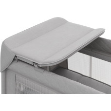 Kinderkraft ceļojumu gultiņa LEODY UP, pelēka, ar piederumiem