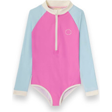 Kietla ICONIC peldkostīms ar UPF 50+ saules aizsargaudumu un UV sensoru, bērniem 4&ndash;6 gadi, Pink Blue