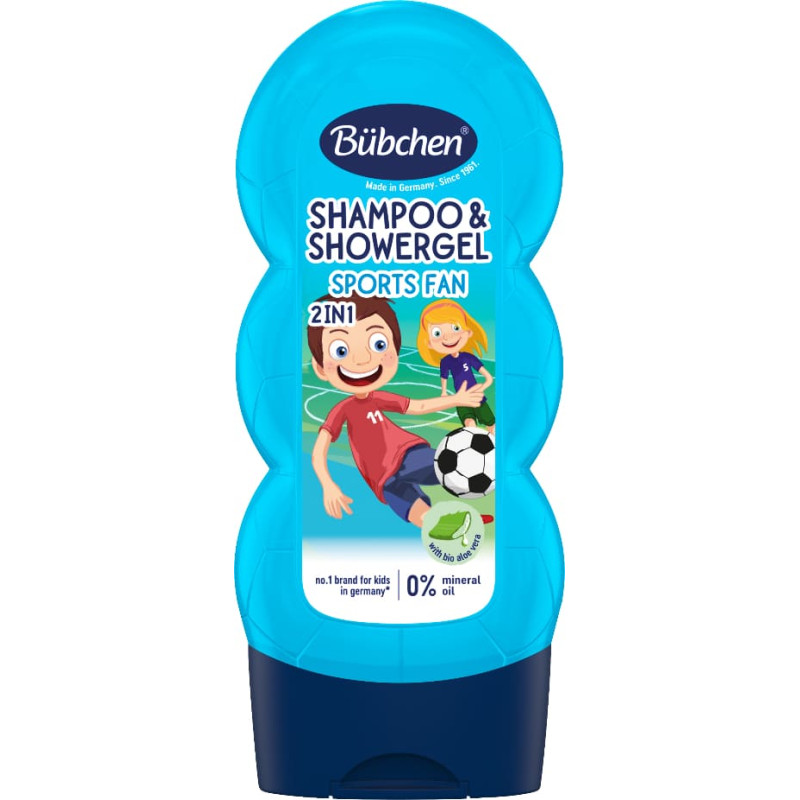 Bubchen 18000800 &Scaron;ampūns & du&scaron;as putas Sporta draugs 230ml