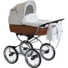 Baby Fashion SCARLETT Universālie rati 2in1, NW-1 Balts/Naturāls (White-Nature)