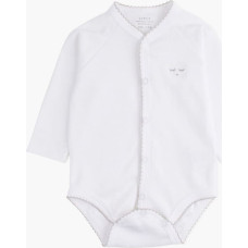 Livly Clothing Bodijs Livly Full snap body white/grey picot