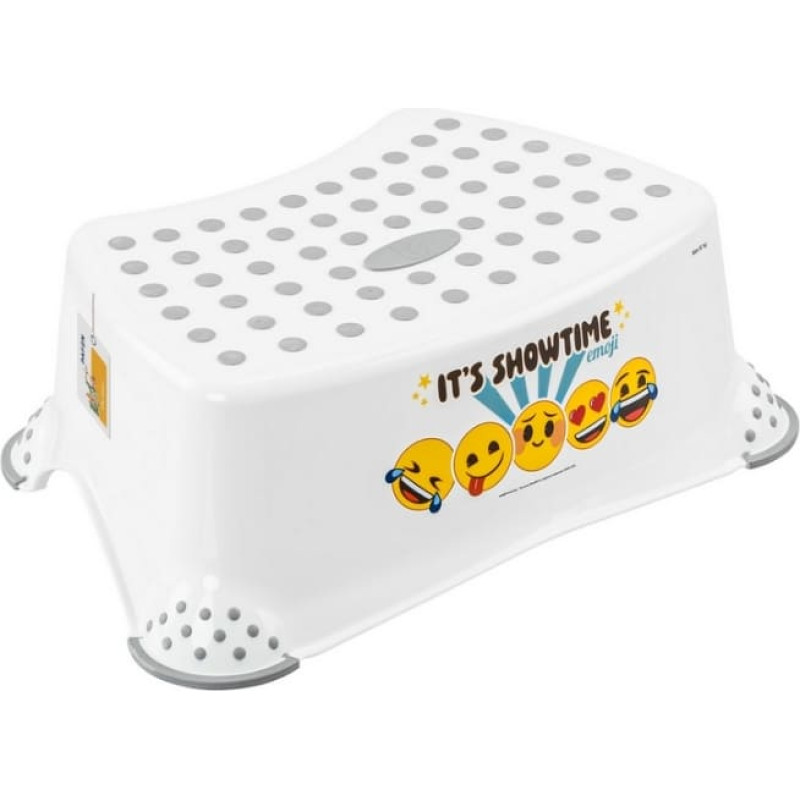 Keeeper Pakāpienu soliņ&scaron; Tomek "Emoji Showtime" 40,5x28,5x14cm balts