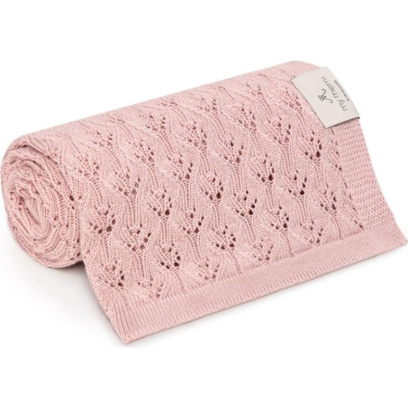 My Memi Bambusa Pleds 80х100 Openwork Powder Pink