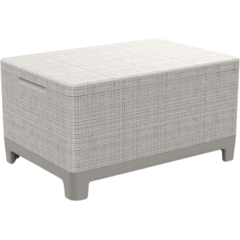 Keter Dārza galdiņ&scaron;/uzglabā&scaron;anas kaste Scandi Storage Table oļu pelēks/gai&scaron;i bē&scaron;s