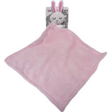 Tulilo Towel & Plush Toy - 95182 - MILUŚ - BUNNY - PINK  - size 35x35 cm