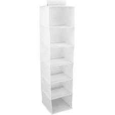 Ordinett Organizators iekarināms ar 6 plauktiem  30x30x120cm Cotton