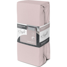 PRZEŚCIERADŁO SOFT 160X200+25 JERSEY GUMKA RÓŻ 3805 BAW.