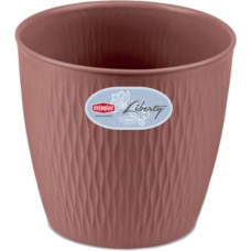 Stefanplast Puķu pods Liberty Ø16x15cm brūns