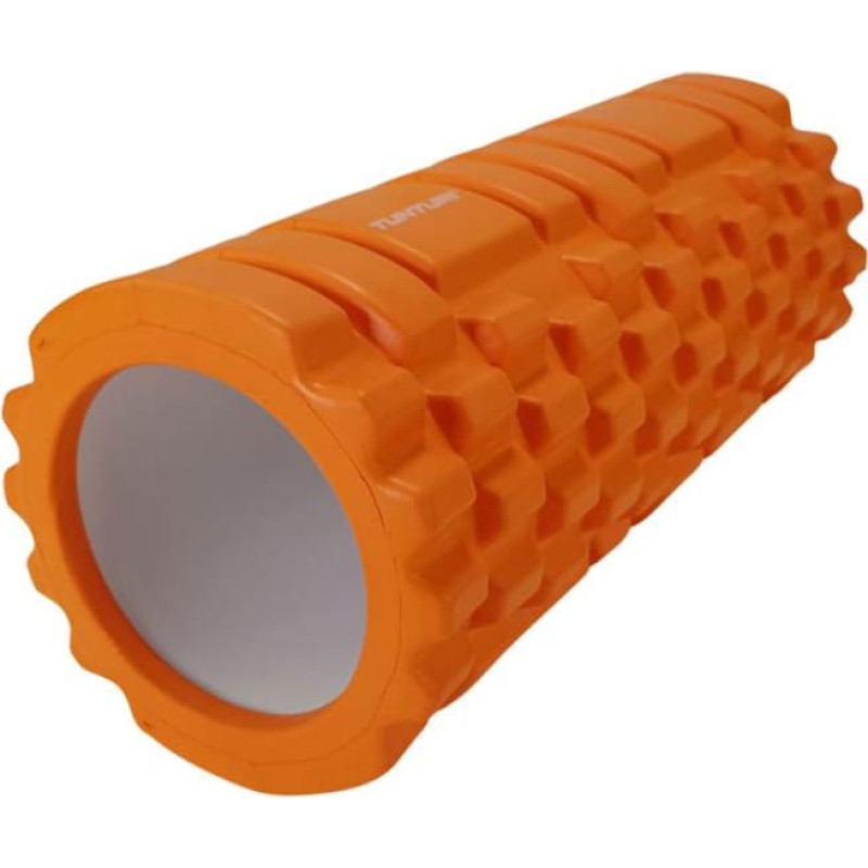 Tunturi jogas putu masāžas rullis ar reljefu, 33 cm, oranžs