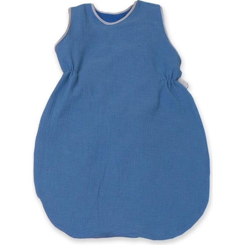 AMY 82200 Śpiwór lato muślin 56 niebieski L3_U14