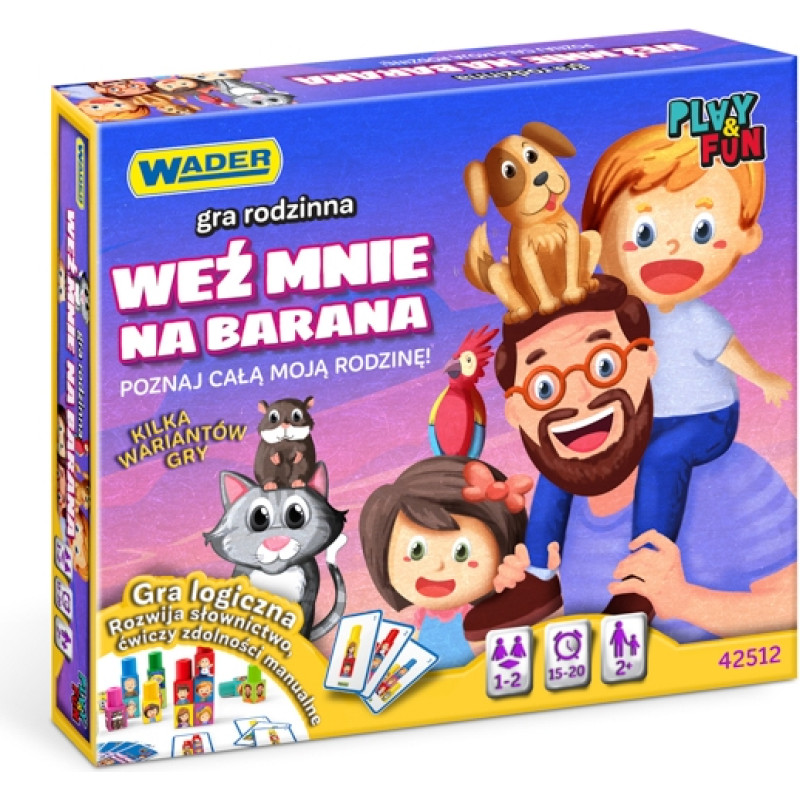 Wader 42512 Play & fun Weź mnie na barana! gra rodzinna