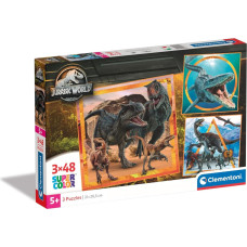 Clementoni puslekomplekt Jurassic World 3 x 48 tk