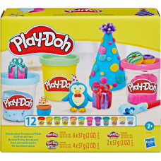 Hasbro Play Doh PLAY-DOH Svētku plastilīna komplekts, 12 gab.