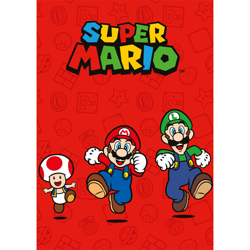 BLANKET POLAR 100X140 SUPER MARIO 027 180 gsm