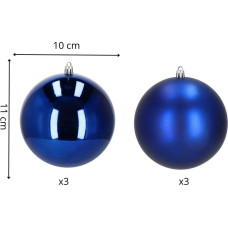 Springos Ziemassvētku bumbiņas Springos CA1192 10 CM 6 GAB.