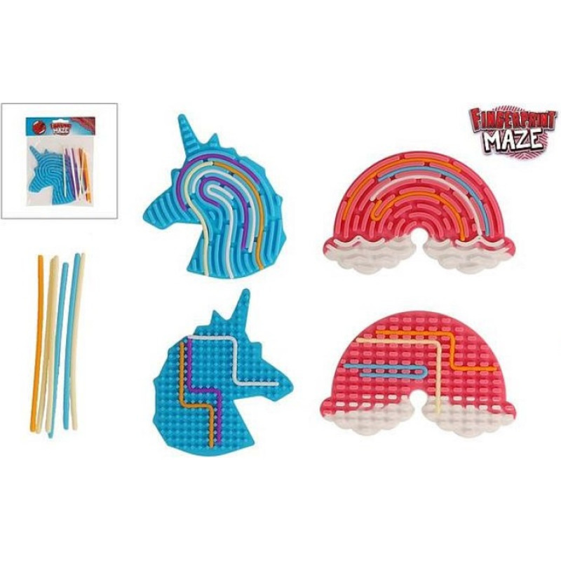 HIPO sensorā mozaīka - 37008 - pirkstu nospiedumu labirints - vienradzis / varavīksne