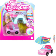 Barbie Mini BarbieLand lelle un transportlīdzeklis HYF43