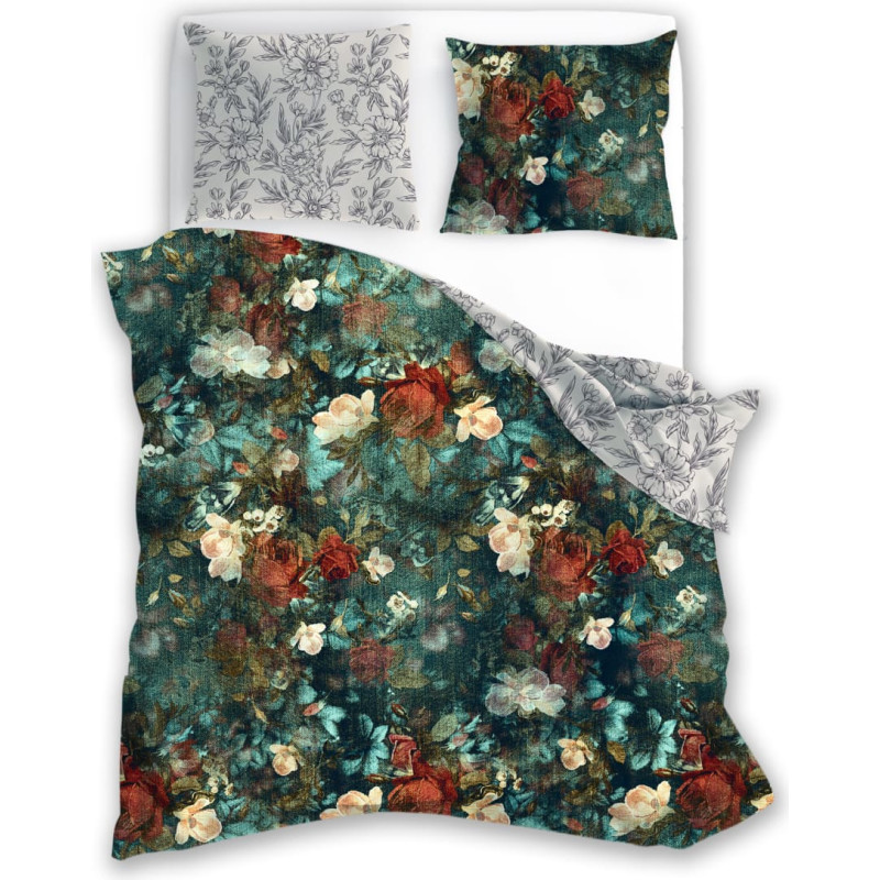 BEDDING SET 140X200+70X90 NOBILE 012 SATYNA BAW.FOTOPRINT.