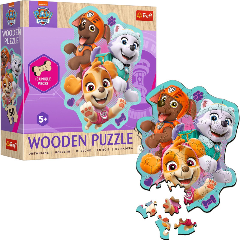 PSI PATROL *50* PUZZLE DREWNIANE KONTUR