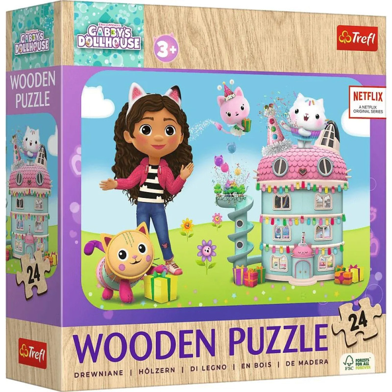 WESOŁA GABBY *24* PUZZLE DREWNIANE