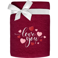 RĘCZNIK 50X90 HAFT LOVE 004 BAW.