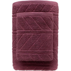 RĘCZNIK RELIEF 70X140 BRUDNY RÓŻ BAW. 500G.