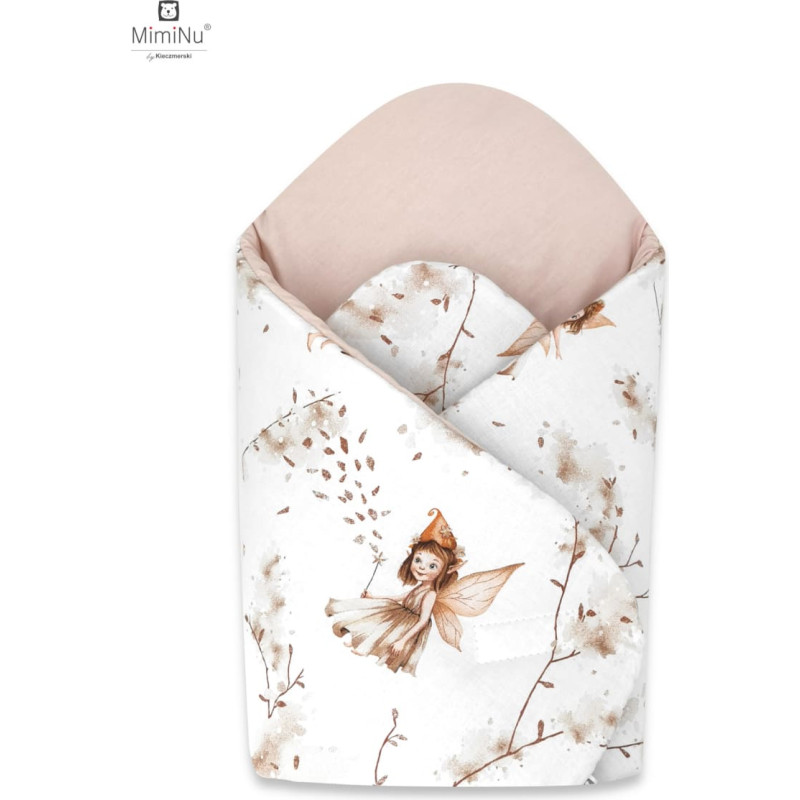 Miminu KIECZMERSKI Rożek niemowlęcy usztywniony 75x75 cm KOLEKCJA  Baśniowa Kraina beż