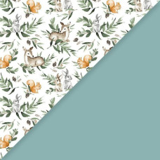 Ankras Bedding set - 6  parts - 120/90/360 - ROE in LEAVES