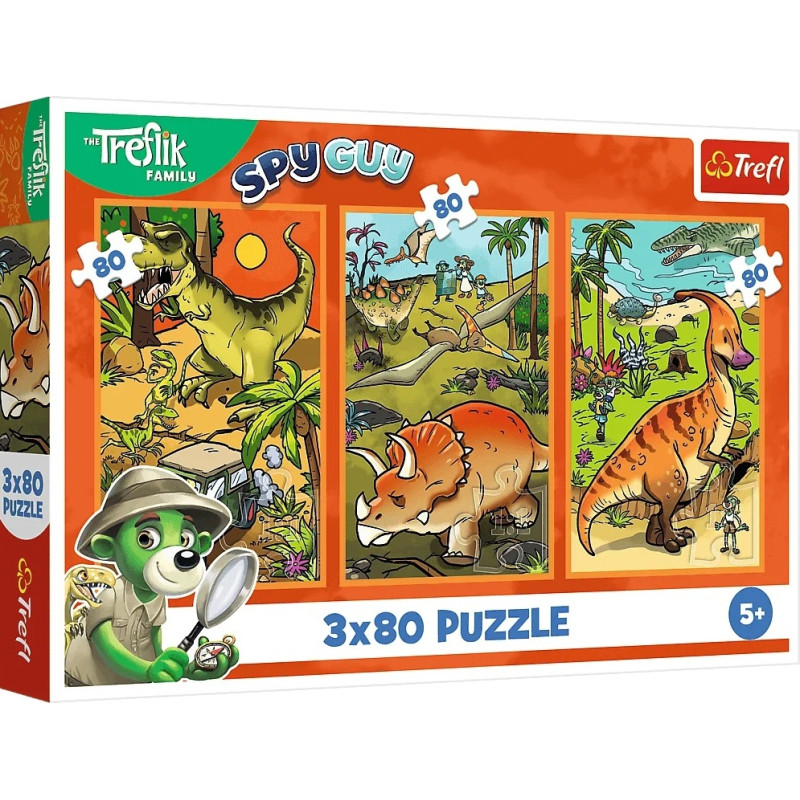 TREFLIKI W ŚWIECIE DINOZAURÓW *3x80*
