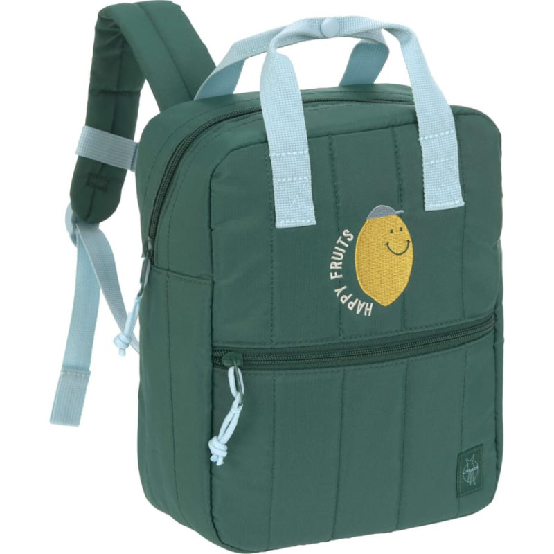 Lassig Mini kvadrātveida mugursoma Little Gang Lemon dark green