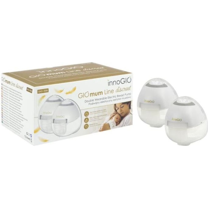 Innogio GIO-358 Divkāršais elektriskais krūts piena sūknis GIOmum Line Discreet Double