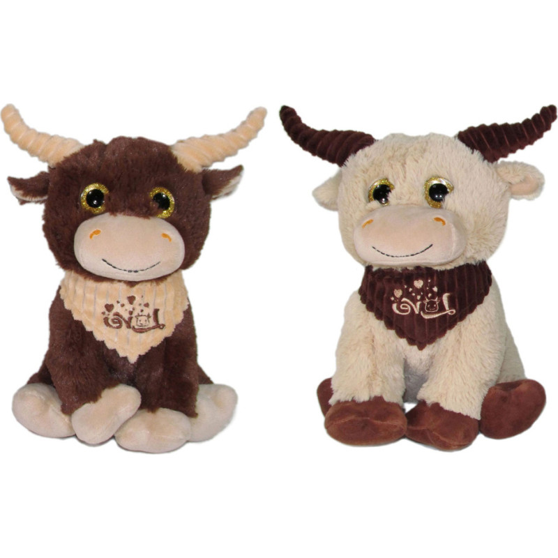 Sēdošs bullis ar lakatiņu