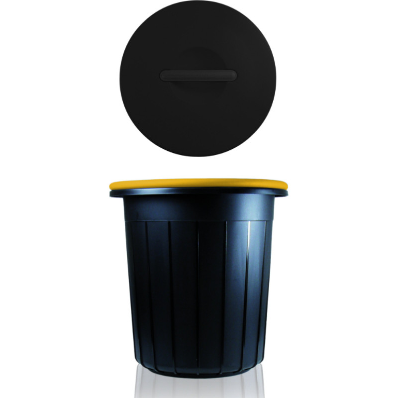 Gio`style Atkritumu tvertne Eco solution 16L 33x33x33,5cm tum&scaron;i pelēka/dzeltena