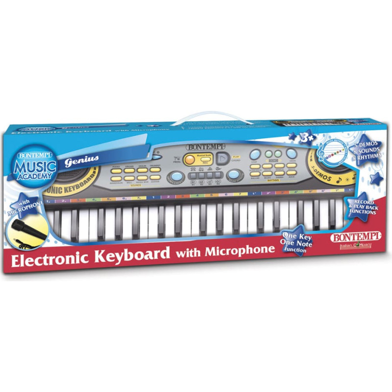 Bontempi elektroniskais sintezators ar mikrofonu, 12 3730