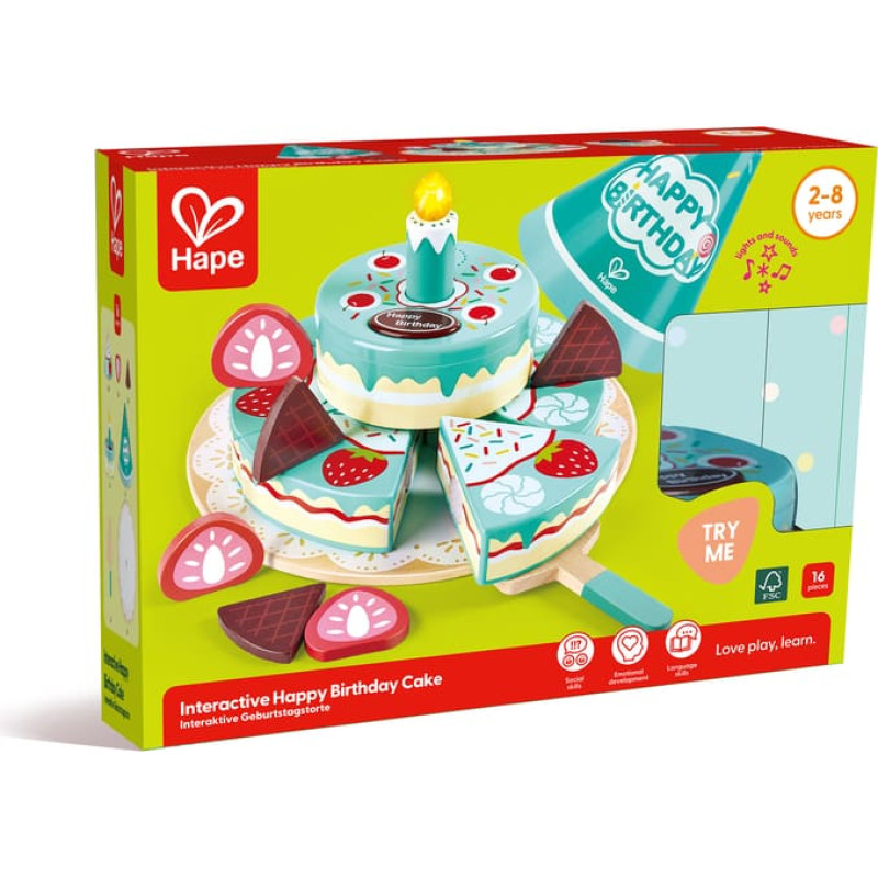 Hape interaktīvā dzim&scaron;anas dienas torte, E3180A
