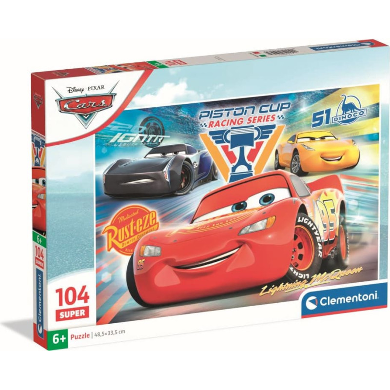 Clementoni puzle Cars, 104 gab., 25047