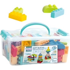 Woopie Klocki Soft Blocks Zestaw 99 Element&oacute;w w Pudełku