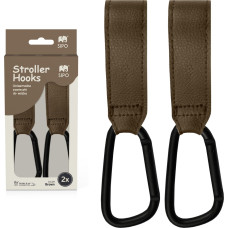 SIPO stroller hooks 2pcs brown SCA-11