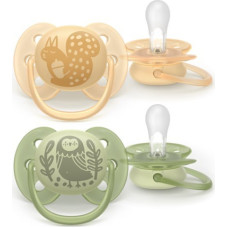 Philips Avent AVENT SCF091/46 Smoczek Ultra Soft  forest friends 6-18m wiewi&oacute;rka / sowa