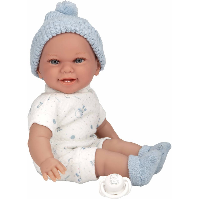 Arias lelle ar skaņu, zila cepure, 34 cm