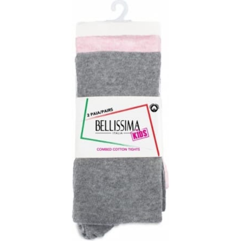 Bellissima Bērnu zeķubikses B450 mel.grey/mel.pink 110/116 2 pairs