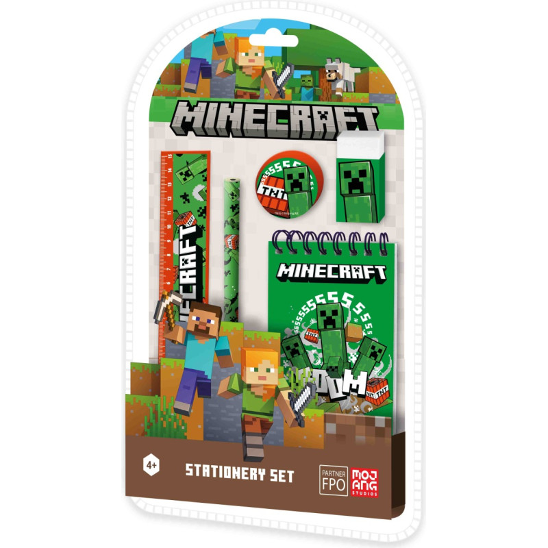 Kids Euroswan - Akcesoria Licencyjne STATIONERY SET 5 PCS MINECRAFT