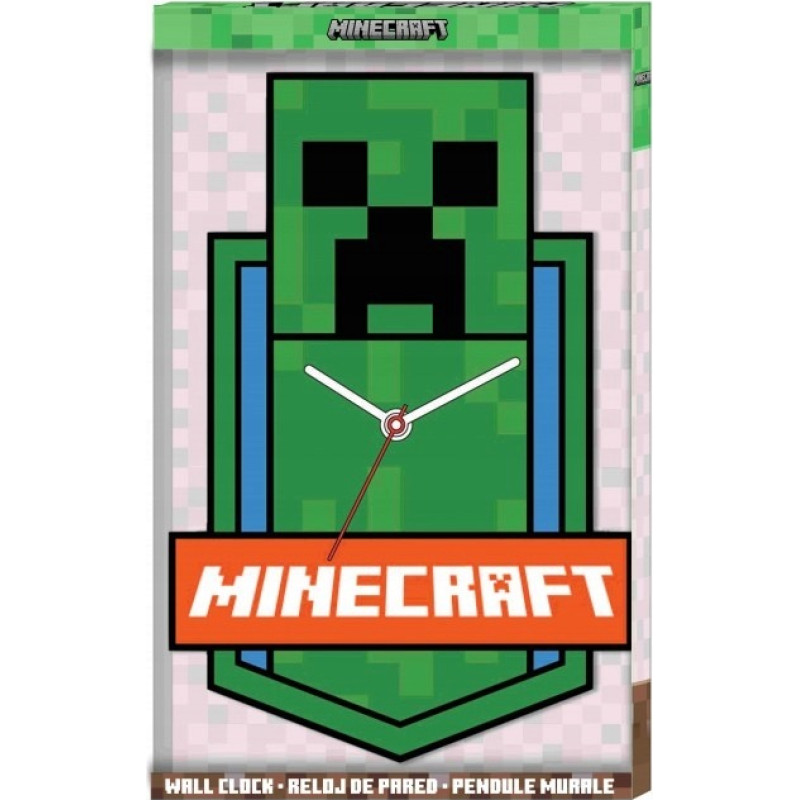 Kids Euroswan - Akcesoria Licencyjne WALL CLOCK MINECRAFT